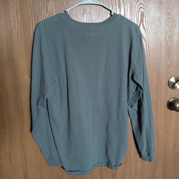Carhartt Green/gray Two-tone Long Sleeve Shirt, M - Picture 2 of 5